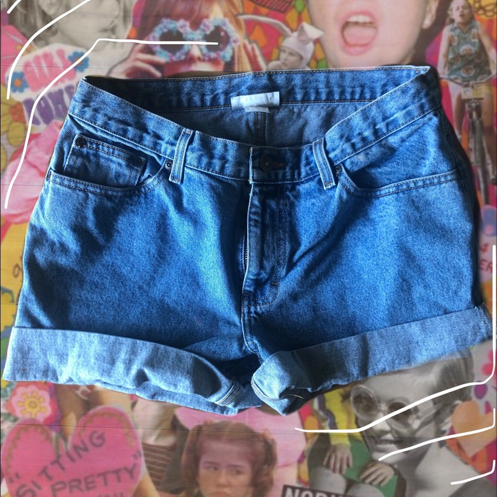 light jean shorts